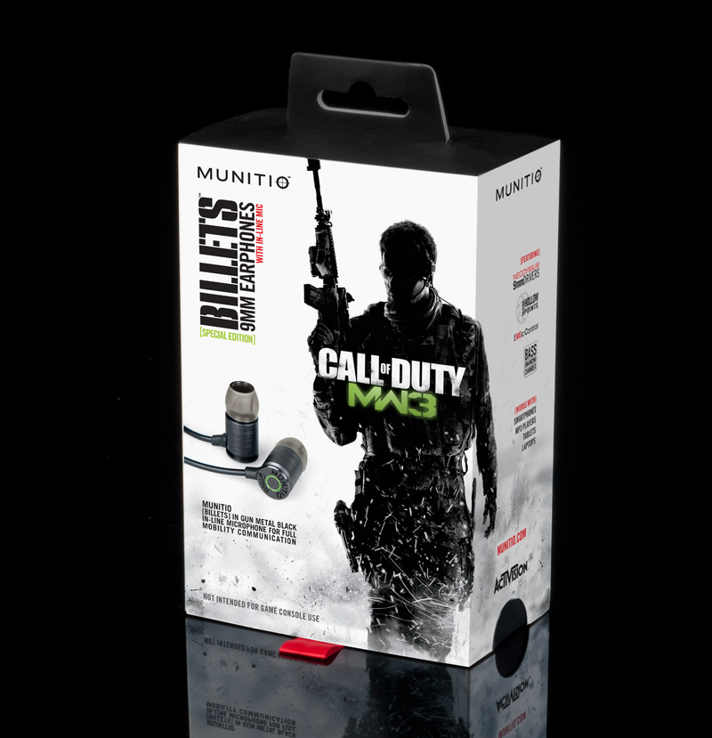Illustration for article titled Subtle Branding, Sensory Overload; This is What I Want in Modern Warfare 3 Earbuds